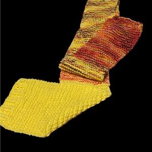 Boho vintage hippie gypsy 80s handmade thick scarf